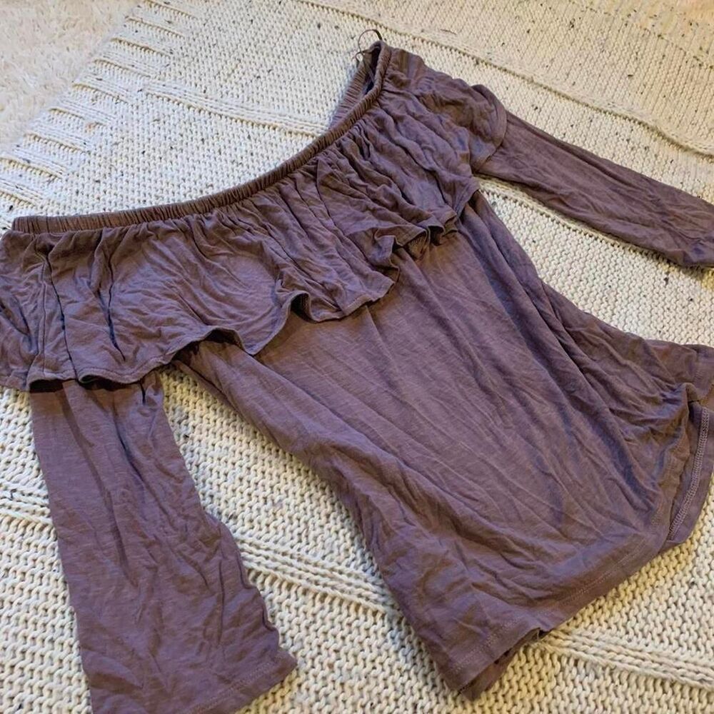 American-eagle Women's Purple and Pink Top